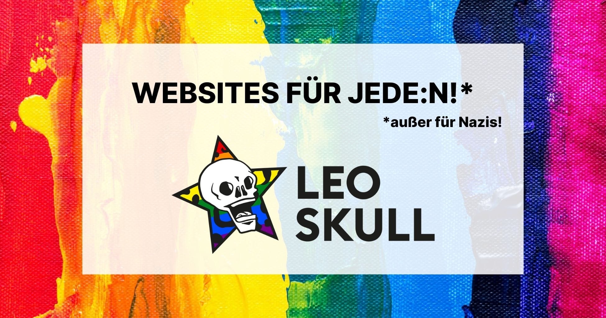 Bunte Webseite für alle, keine Nazis.
