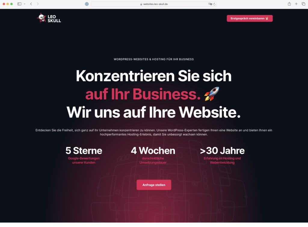Leo Skull GmbH - Landingpage Business Websites - https://websites.leo-skull.de/