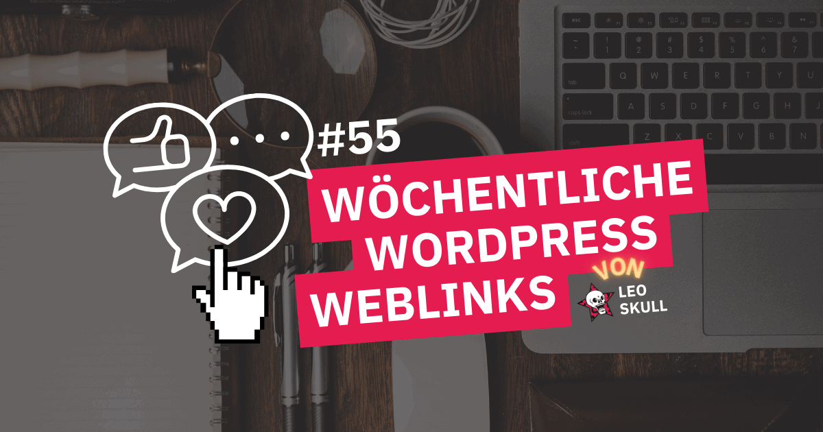 WordPress Weblinks Banner #55 mit Laptop.