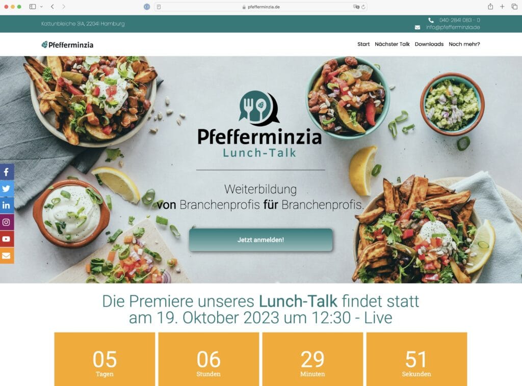 Pfefferminzia Lunch-Talk - https://www.pfefferminzia.de/lunch-talk/